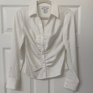 Rachel Zoe White Button-Down Shirt